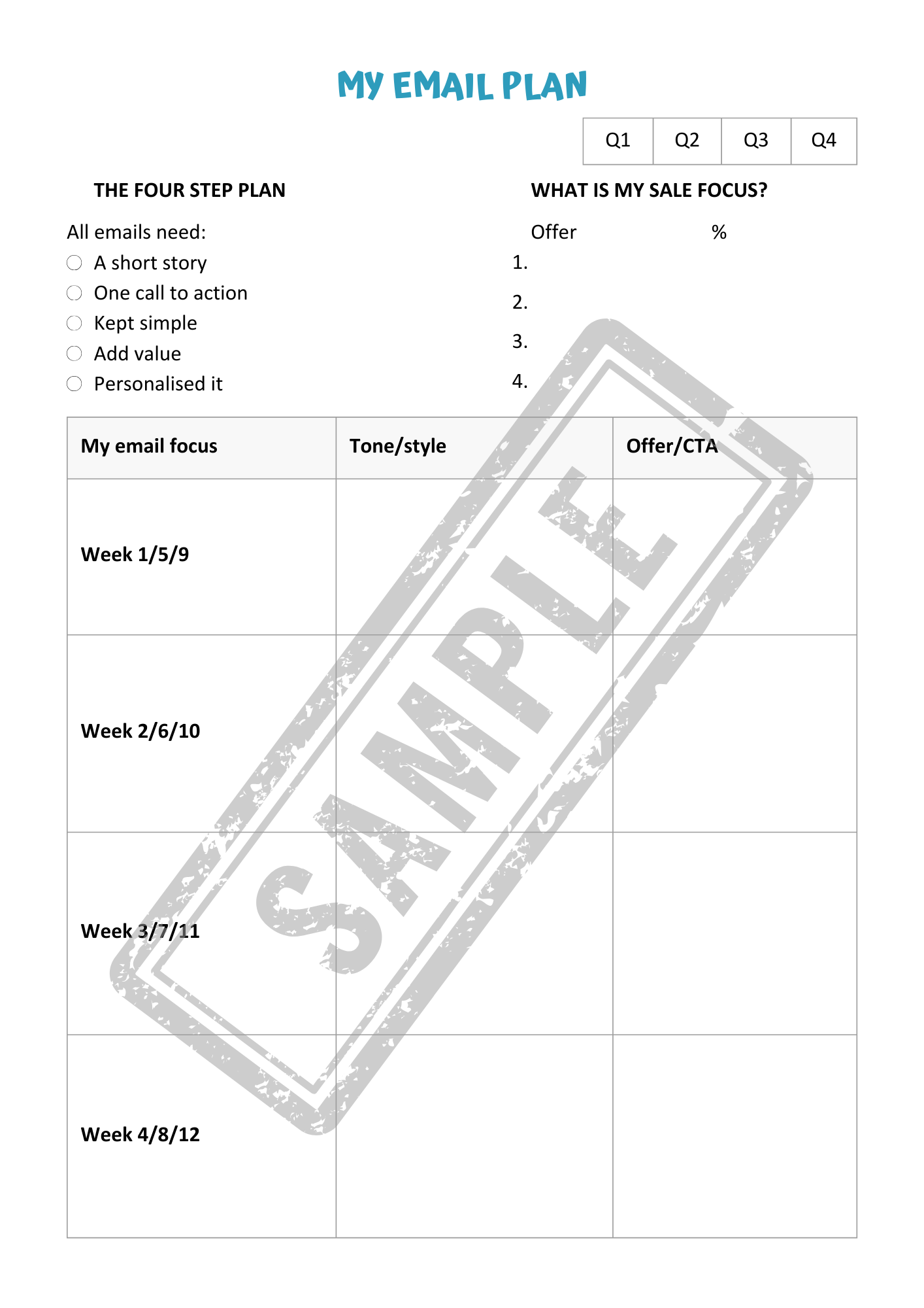 The Kind Spider Marketing Planner (Downloadable PDF)