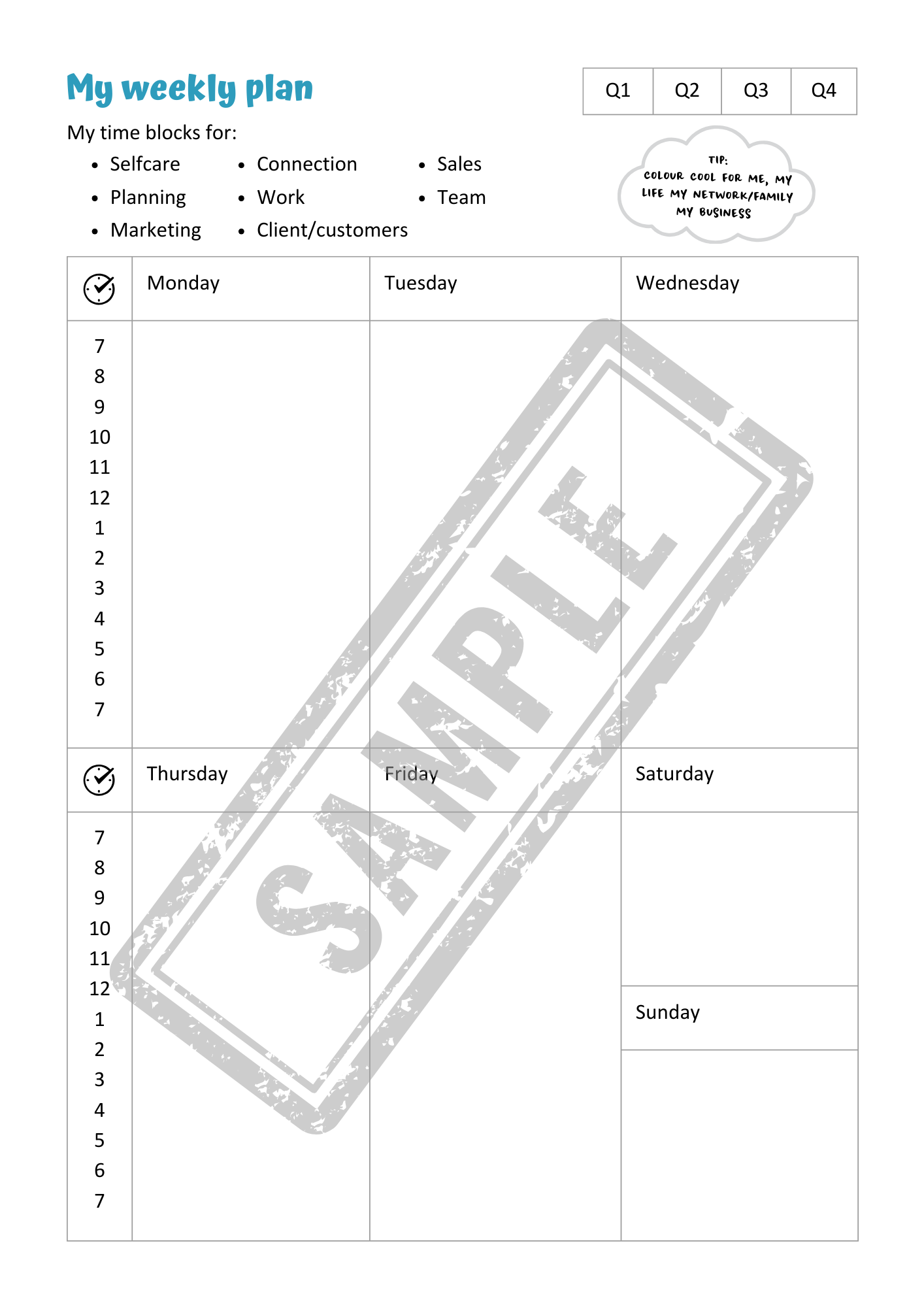 The Kind Spider Marketing Planner