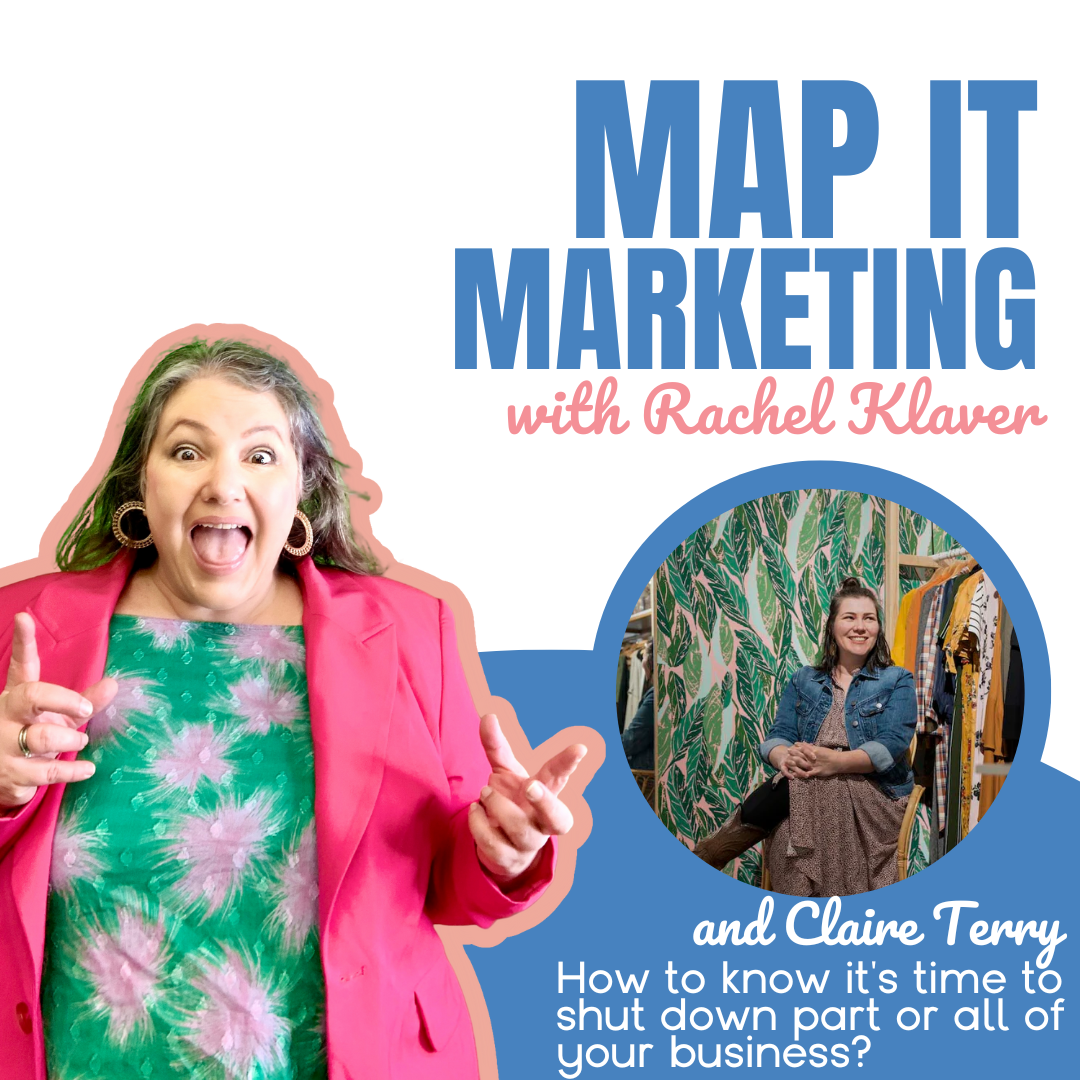 MAP IT MARKETING PODCAST with host Rachel Klaver How to know it's time to shut down part or all of your business?
